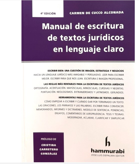 Escritura de textos jurídicos - De Cucco Alconada, Carmen