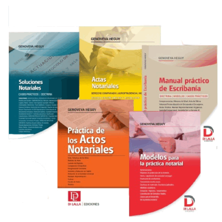 Colección  Heguy (Manual de escribania+ Modelos Practica Notarial+ Soluciones + Actos + Actas) - HEGUY, G