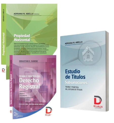 Pack. Teoría y Práctica. Derecho Registral + Estudio de Títulos. Subsanaciones+ P.H  - Sabene, Sebastián. Abella, Adriana