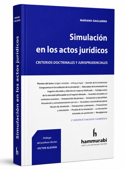 Simulación en los actos jurídicos - Gagliardo, Mariano
