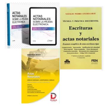 Pack Actas Notariales - Etchegaray, N. Heguy, G. Salierno, K