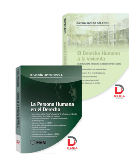 Pack. La persona humana en el derecho  + El derecho humano a la vivienda - Salierno -Cosola