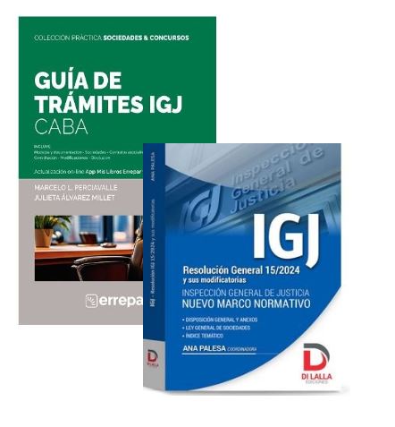 Pack Sociedades. Res general (IGJ) 15/2024 + Guia de Tramites IGJ  - Perciavalle, Marcelo Luis.