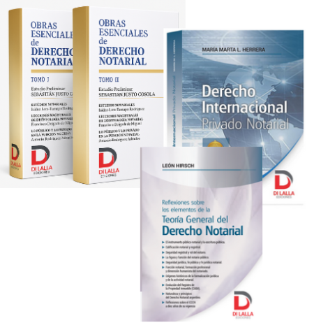 Obras esenciales Derecho Notarial + Teoría general + Internacional Privado - Cosola. Hirsch. Herrera