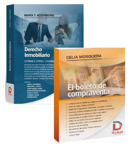 Pack Inmobiliario. El boleto de compraventa + Derecho inmobiliario - Acquarone - Mosquera