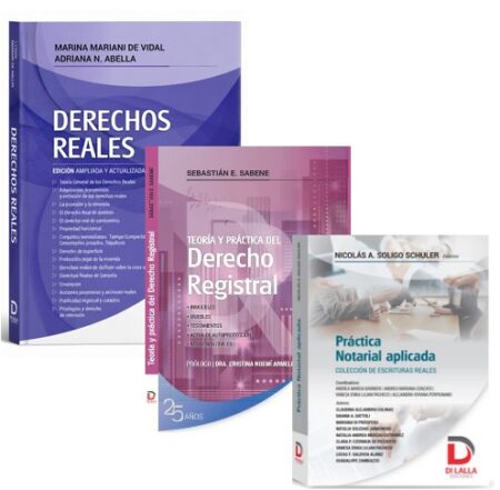 Pack. Derechos Reales+ Práctica Notarial + Derecho Registral. Mariani. Abella. Soligo. Sabene