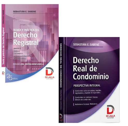 Derecho Registral + Derecho real de condominio - Sabene, Sebastián E.